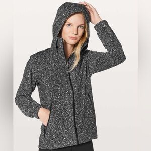 Lululemon Here To Move Jacket in Luminesce Splatter White Black